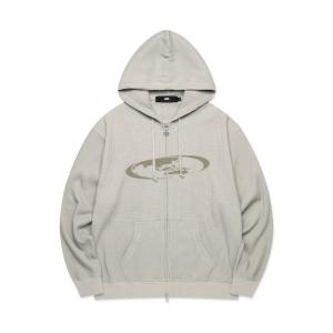 LMC OVAL GLOBE WAFFLE ZIP-UP HOODIE sand 0LM44FHZ113SND 537222