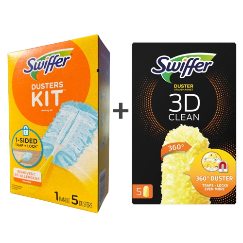 스위퍼 더스터 180 먼지떨이 90cm 롱핸들1개 + 180 리필5개 + 스위퍼 더스터 360 리필 5개이미지입니다. 누르면 해당 게시물로 새창이동합니다.