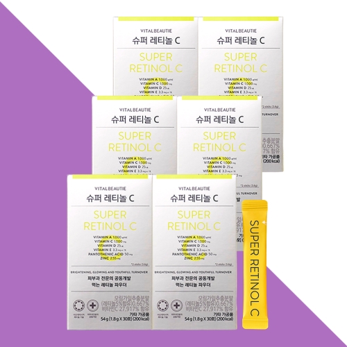 바이탈뷰티 슈퍼레티놀C 1.8g 30포 (6개)_이미지