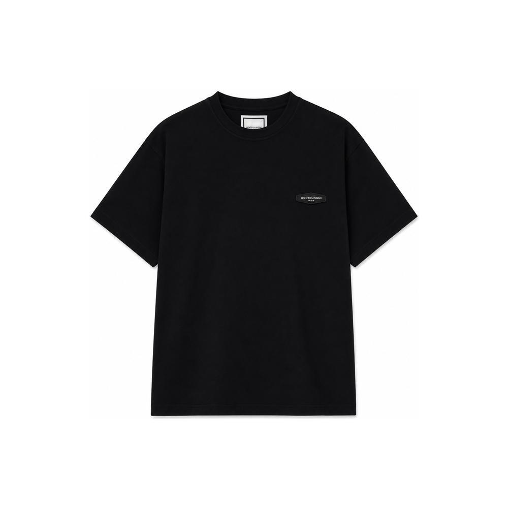 로고 패치 스트링 티셔츠 블랙 W261TS11 715B 158356256