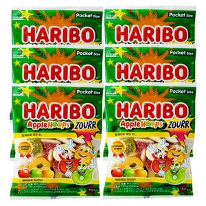 하리보 애플 후프 사우어 80g (6개)