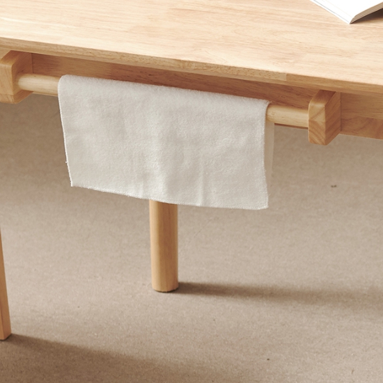 보니애가구 노블 고무나무 원목 식탁 800 (의자2개)_이미지