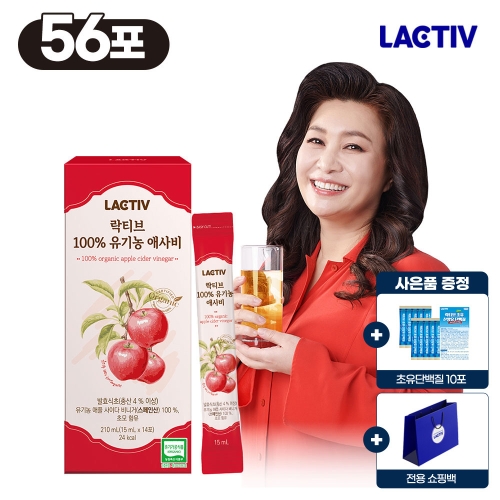 락티브 100% 유기농 애사비 210g(15gx14포) (4개)