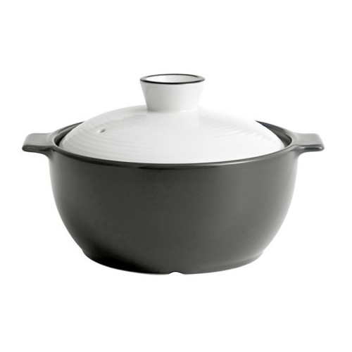 한국도자기 아름팟 무균열 뚝배기 그레이 (16cm)