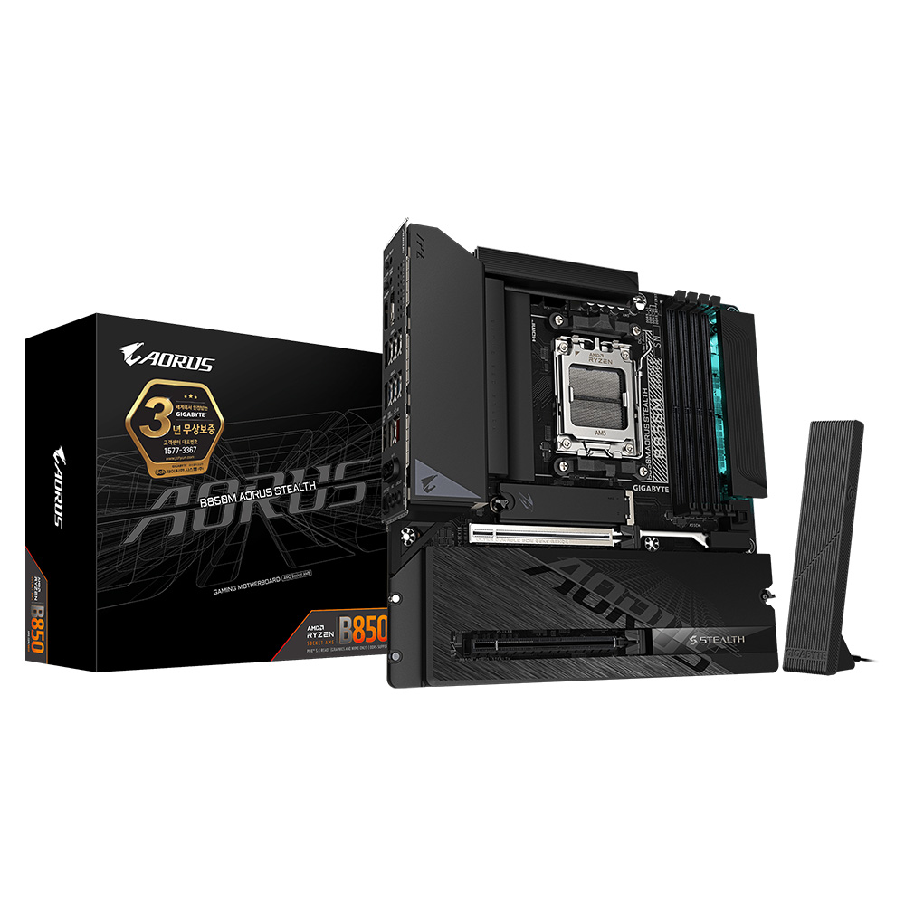 GIGABYTE B850M AORUS STEALTH 제이씨현_이미지