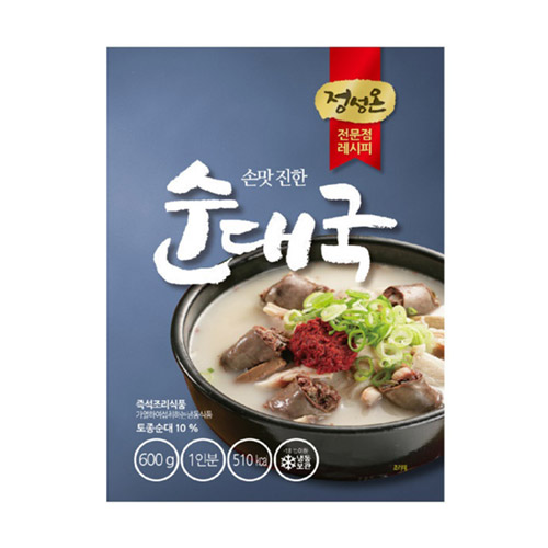 초원식품 정성온 순대국 600g (2개)_이미지