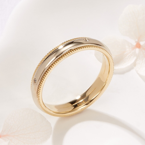 비앤비골드 14K 로렛트 큐빅볼 회전 남성 반지 SCM41924