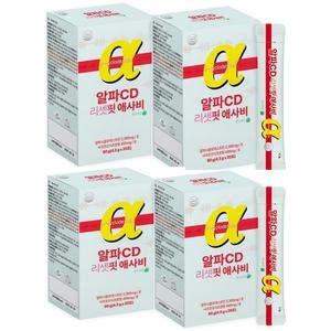백세식품 알파CD 리셋핏 애사비 4.5g 20포 (4개)_이미지