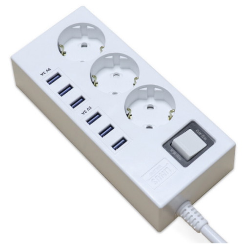 3구 메인스위치 USB 멀티탭