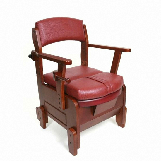 아시아엠이 고급 원목 이동변기 APT-101