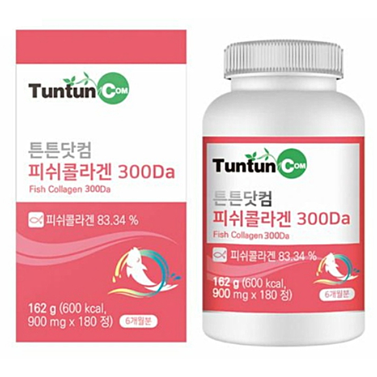 튼튼닷컴 피쉬콜라겐 300Da 180정 (1개)