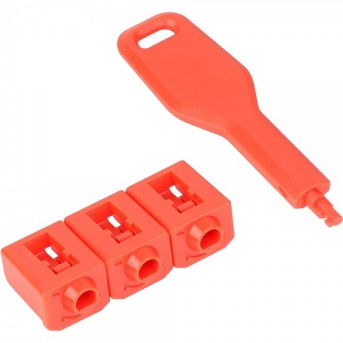 강원전자 NETmate NM-LSF02 광모듈 SFP 포트 락 커넥터 (3개)_이미지