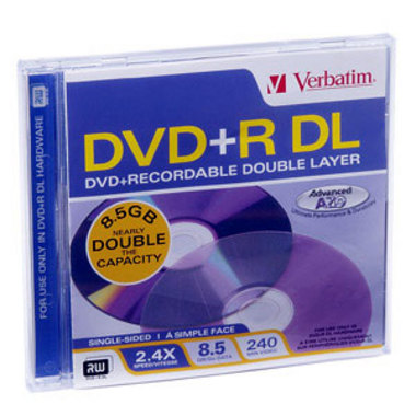 버바팀 DVD+R 8.5GB 2.4x 쥬얼 1장_이미지