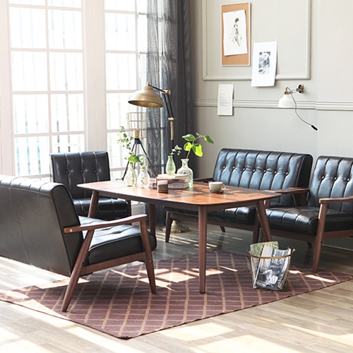 베스트리빙 피렌체 카페 테이블 1600 (1인소파2개+2인소파2개)