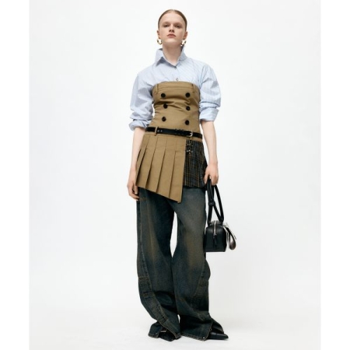 ADSB ANDERSSON BELL DOUBLE PLEATS TR H DRESS atb1366w KHAKI 436505Mo..