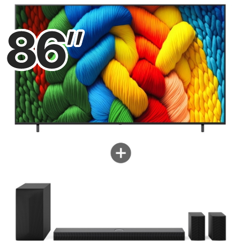 LG전자 나노셀 AI 86NANO80AEA (스탠드+사운드바, S60TR)