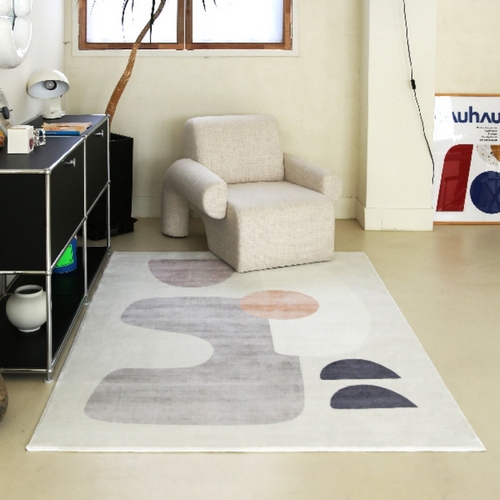 더프리그 마스 워셔블 기하학 패턴 디자인 러그 (160x80cm)_이미지