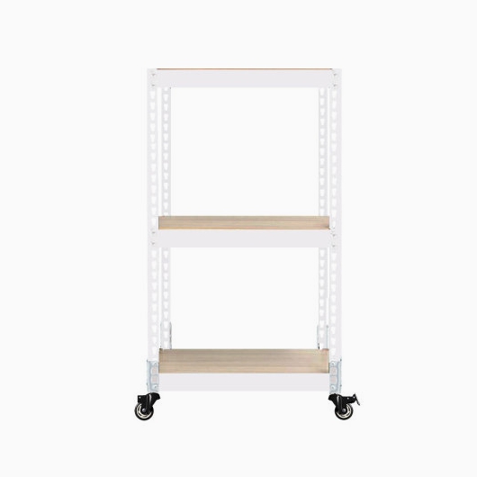 영진산업 스피드랙 우레탄바퀴 3단 이동식 선반 700x300 (120cm(높이))