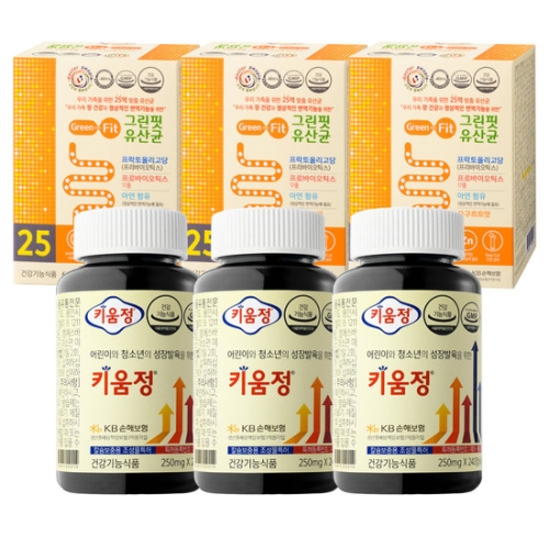 닥터피플 키움정 250mg 240정 + 그린핏유산균 2g 30포 (3개)