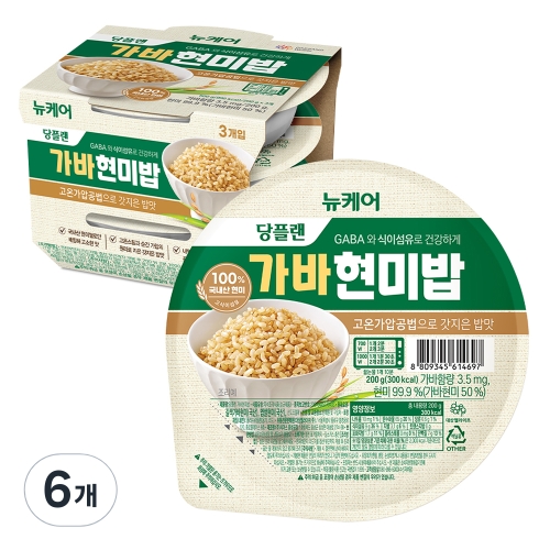 대상웰라이프 뉴케어 뉴케어 당플랜 가바현미밥 200g (6개)_이미지