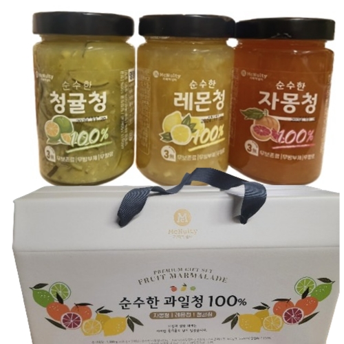 맥널티 순수한 과일청 100% 프리미엄 선물세트 (8개)