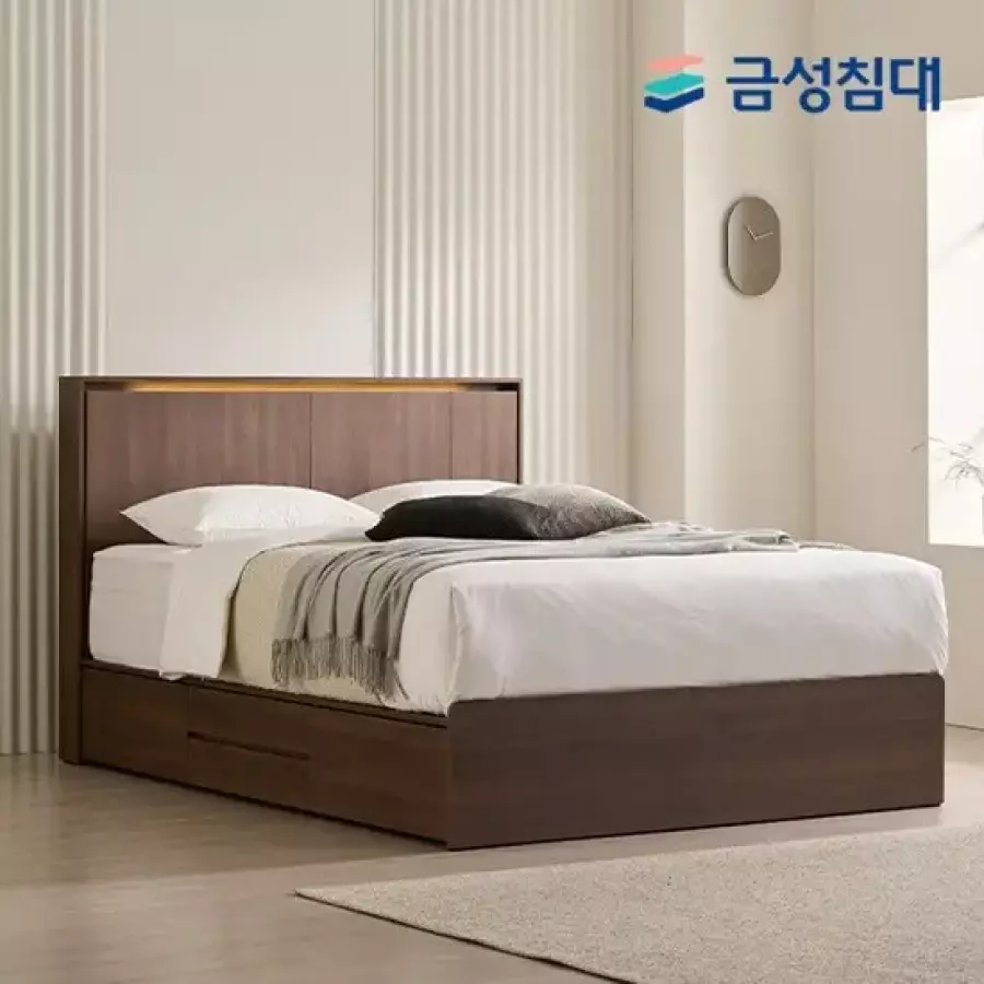 금성침대 루미에르 호텔형 수납 LED 침대 Q