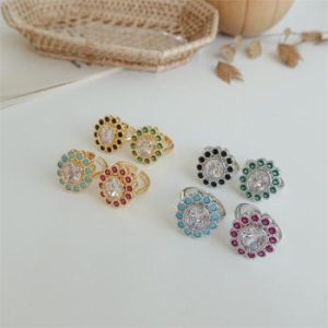 지르코니아 콤비 24k 골드도금 반지 ring S8957450