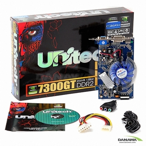 유니텍전자 지포스 7300GT D2 256MB AGP 잘만_이미지