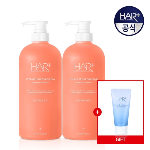 헤어플러스 단백질 본드 퍼퓸 샴푸 모던피치 1000ml