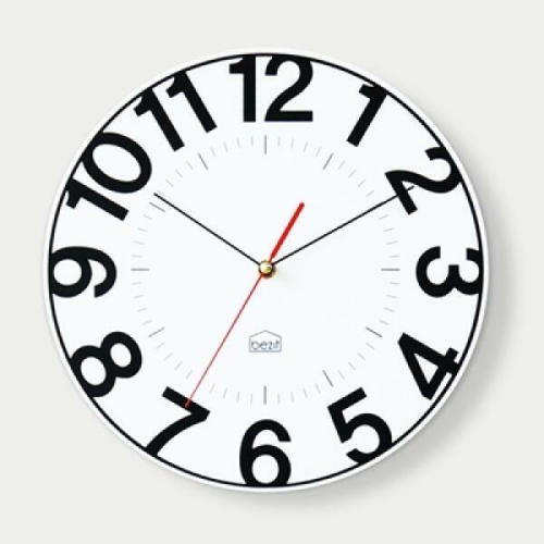 베짓 빅넘버스 심플 무소음 벽시계