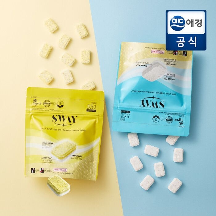 식기세척기 타블렛세제 베이킹소다 구연산 55개입