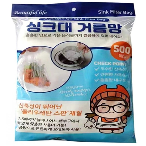 블루무역 배수구 거름망 500개입 1개_이미지