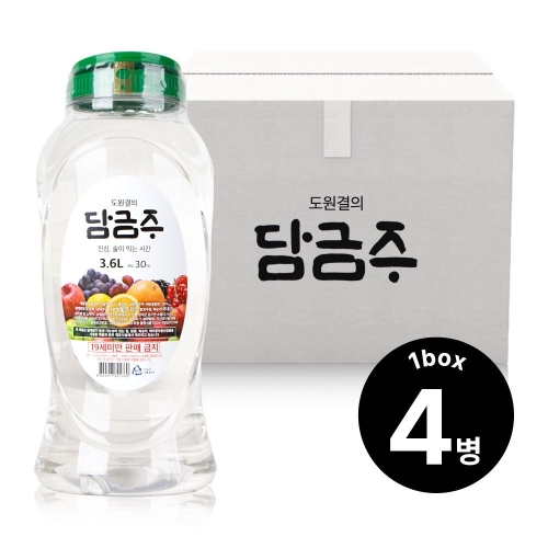 아름주가 도원결의 담금주 30도 3.6L (4개)_이미지