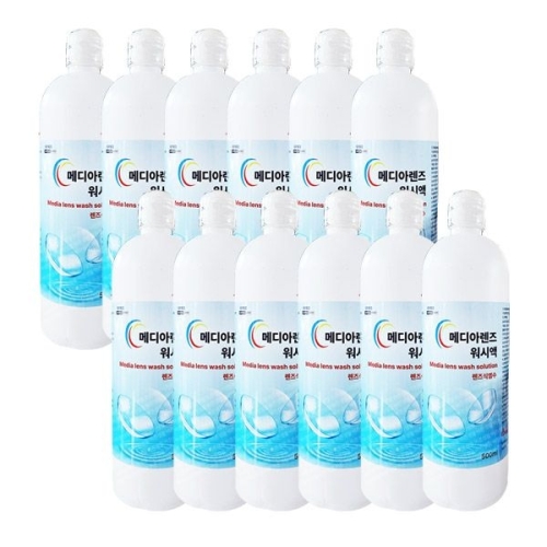 삼현제약 메디아렌즈 식염수 500ml (12개)_이미지