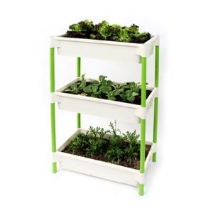 플라팜 베란다텃밭 테라스 3단 화분 채소키우기_이미지