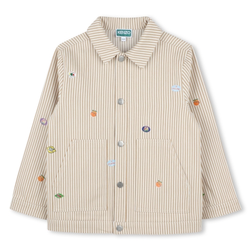 겐조키즈 FRUITS STICKERS 프루트 스티커 스트라이프 자켓 14A Z255AFJ323