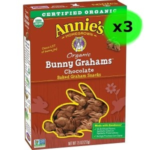 [불명] 애니스 USDA오가닉 버니 그레이엄 초코 스낵 213g 3팩_이미지