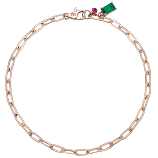 디디에두보 미스두 그린 칼세도니 14K 골드 팔찌 JDRBRYS29WG_이미지