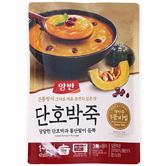 동원F&B 양반 단호박죽 420g (4개)