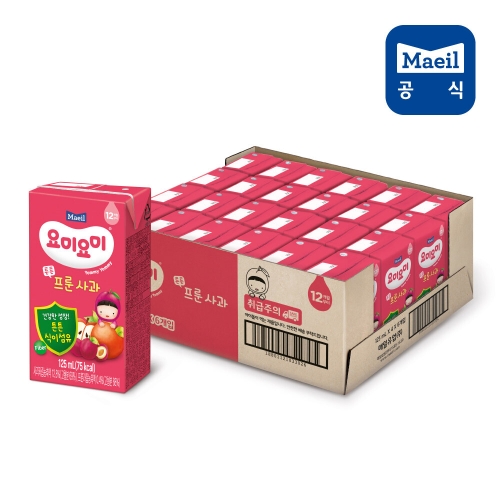 매일유업 요미요미 튼튼주스 프룬사과 125ml (24개)_이미지