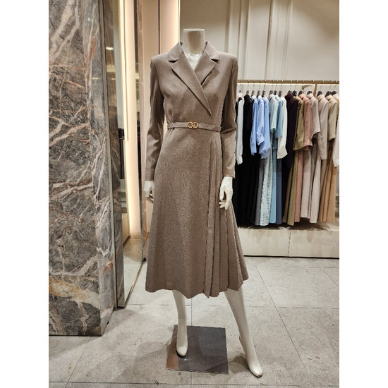 린(LYNN) 심플 사이드 플리츠 원피스 LGOPOJ9400_이미지