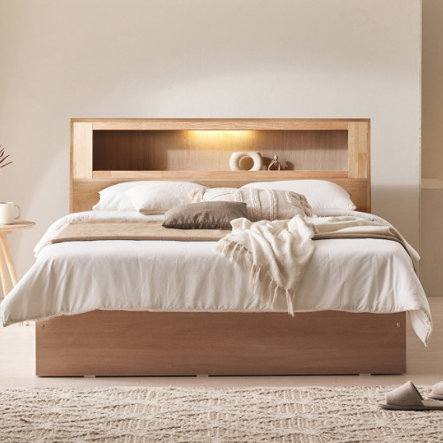 파로마 이즈 크로이 편백헤드 LED침대 Q (55TCL텍스독립)