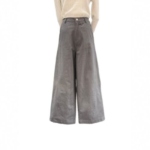 SISLEY 사선절개 와이드 면팬츠 SAPT71611