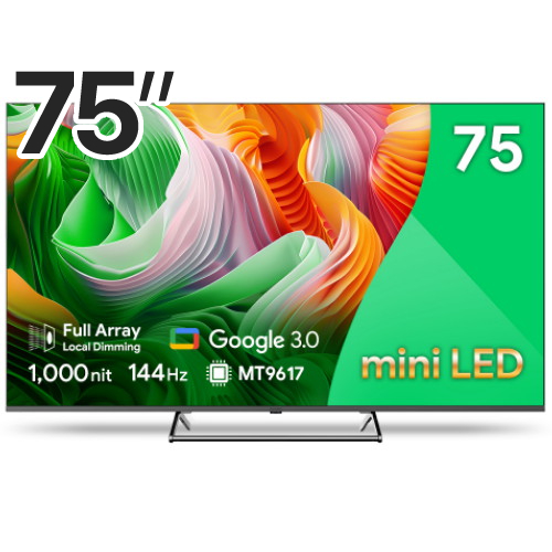 더함 우버 AMG 스마트 75 MiniLED 144Hz 로컬디밍 돌비 AI 구글3.0 게이밍 (스탠드)_이미지