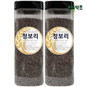산들약초 국산 청보리 x 녹색보리쌀 청맥 잡곡 햇보릿쌀 (1kg,2통)_이미지