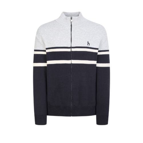  헤지스 남성 면 컬러 배색 집업 HZSW6A102N2