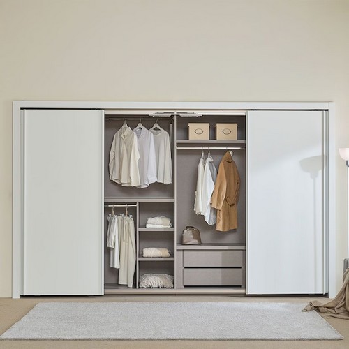 장인가구 드로잉 무광 슬라이딩 붙박이장 (300cm)_이미지