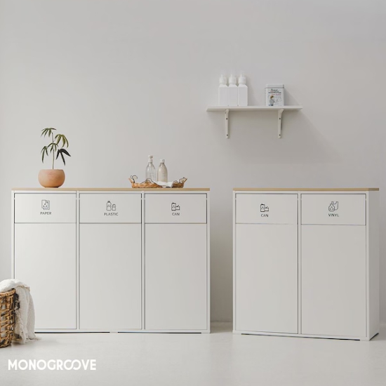 모노그루브 타이디 2단 재활용 분리수거함 800_이미지