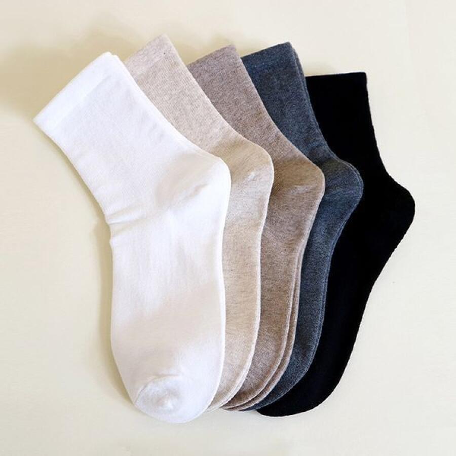 올리비아로렌 여성 무압박 중목양말 5PACK