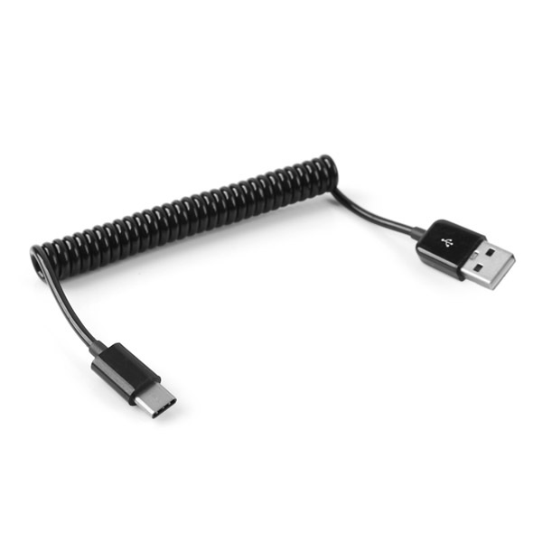 라이트컴 COMS USB 2.0 A to C타입 변환 스프링 케이블 NA938